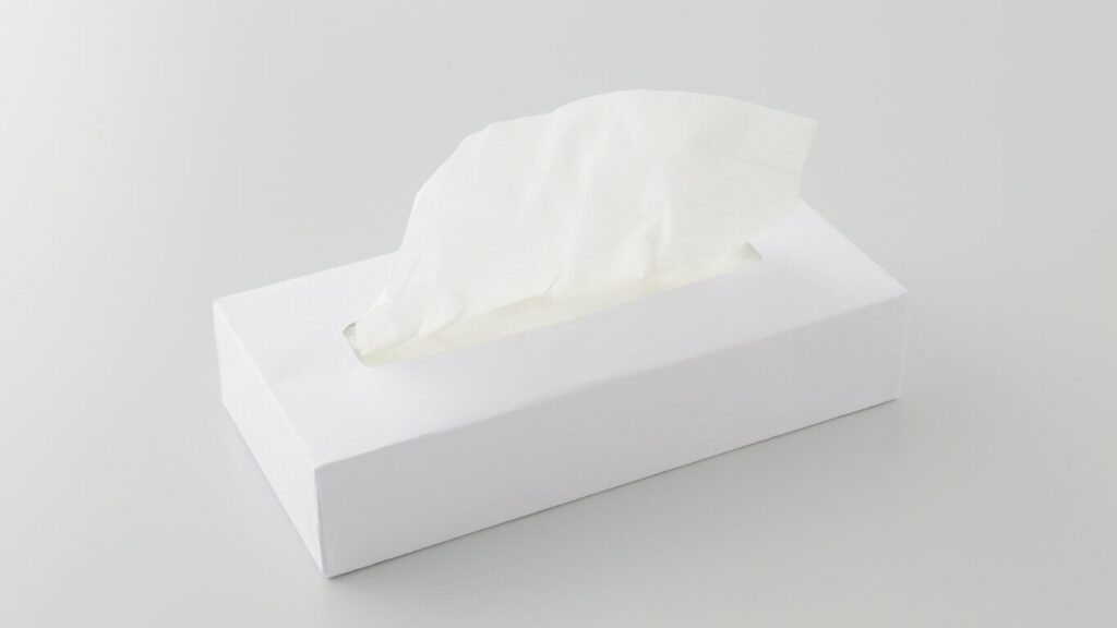 鼻詰まりで使う時のティッシュ
